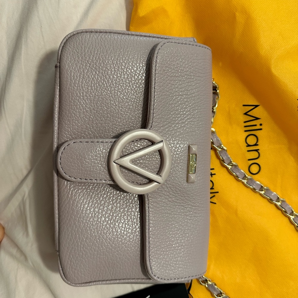 Mario VALENTINO Crossbody Poisson Dollaro In Rose Pink Leather Shoulder Bag